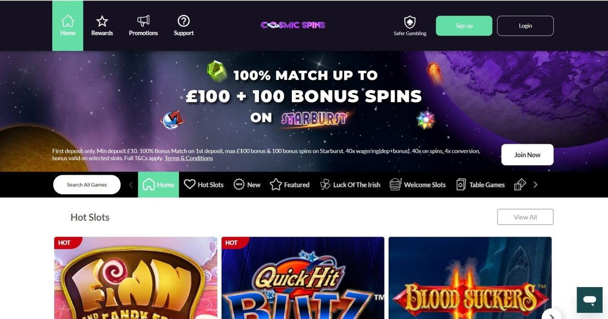 Experience the Thrill at Cosmic Spins Casino